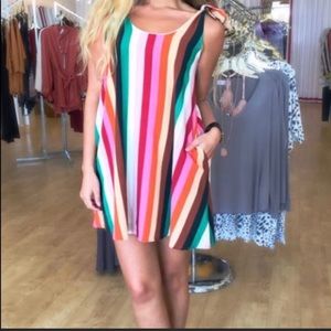 Fun multicolored mini dress